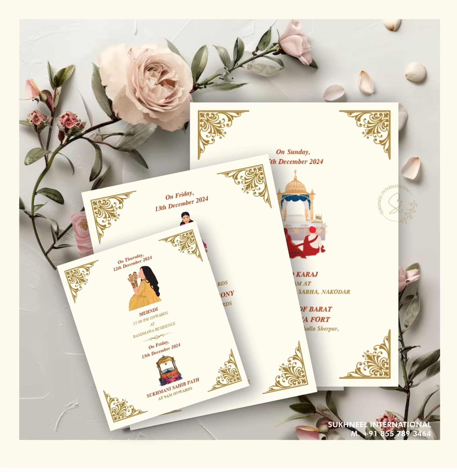 Golden Foil Design Card